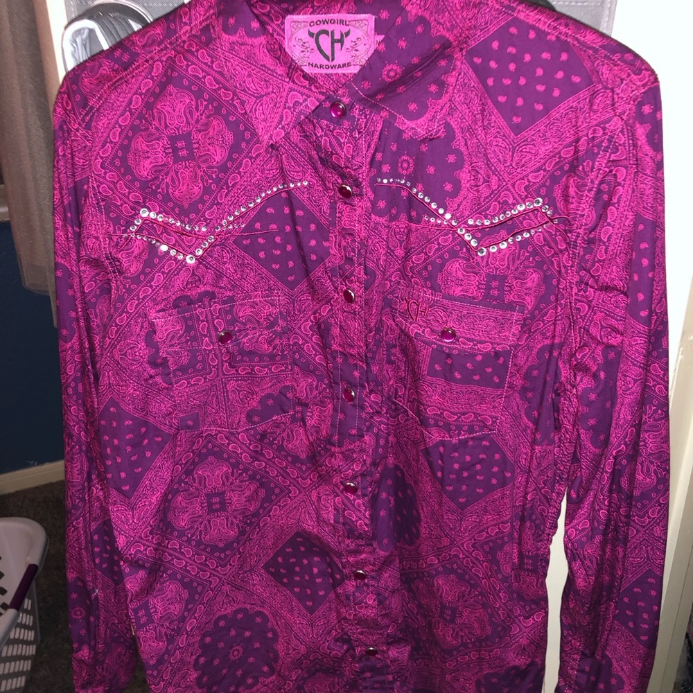Button down pattern shirt